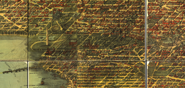 The national capital, Washington, D.C. Sketched from nature by Adolph Sachse, 1883-1884.