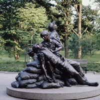 The first memorial placed in the nation's capital honoring women's military service is on the grounds of the Vietnam Veterans Memorial in Washington, D.C.