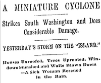 Miniature Cyclone Strikes South Washington