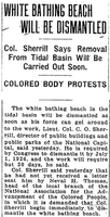 White Bathing Beach Will Be Dismantled
