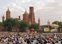 Audience for Smithsonian's 150th Birthday Concert